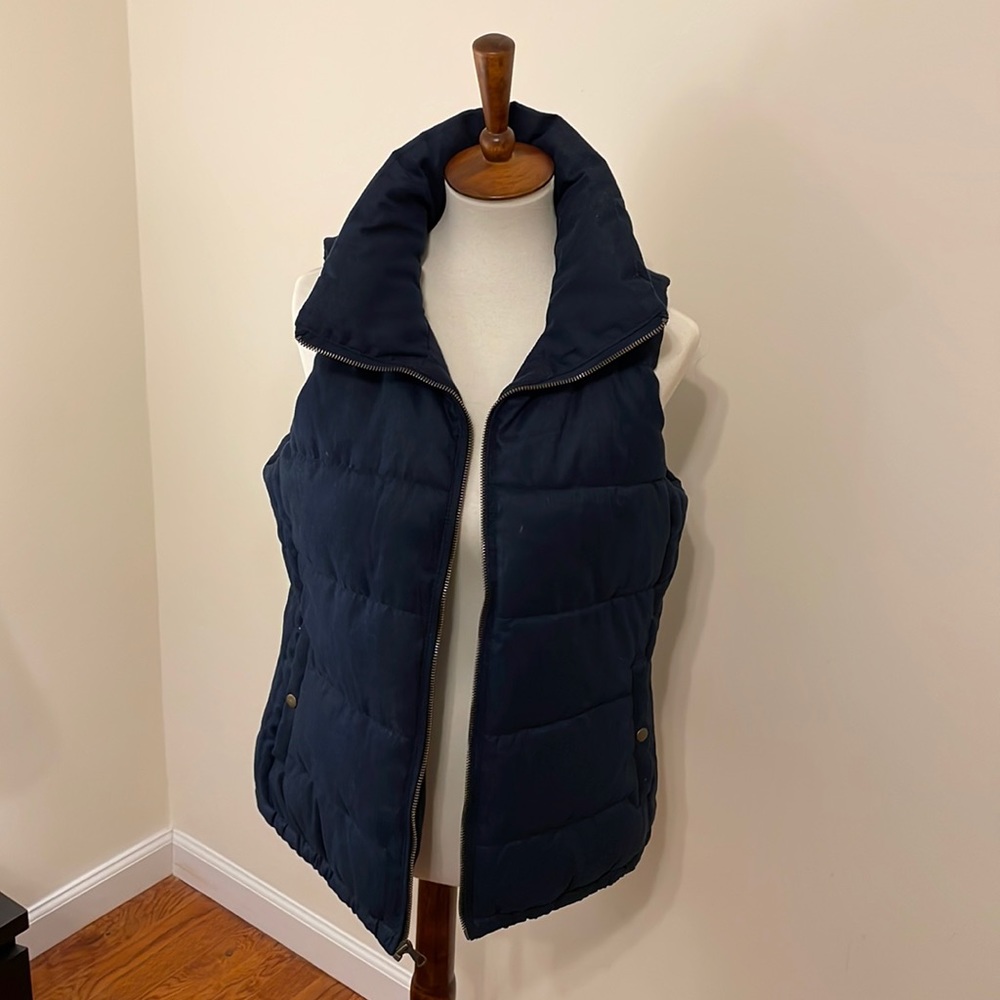 Old Navy Dark Blue Quilted Vest